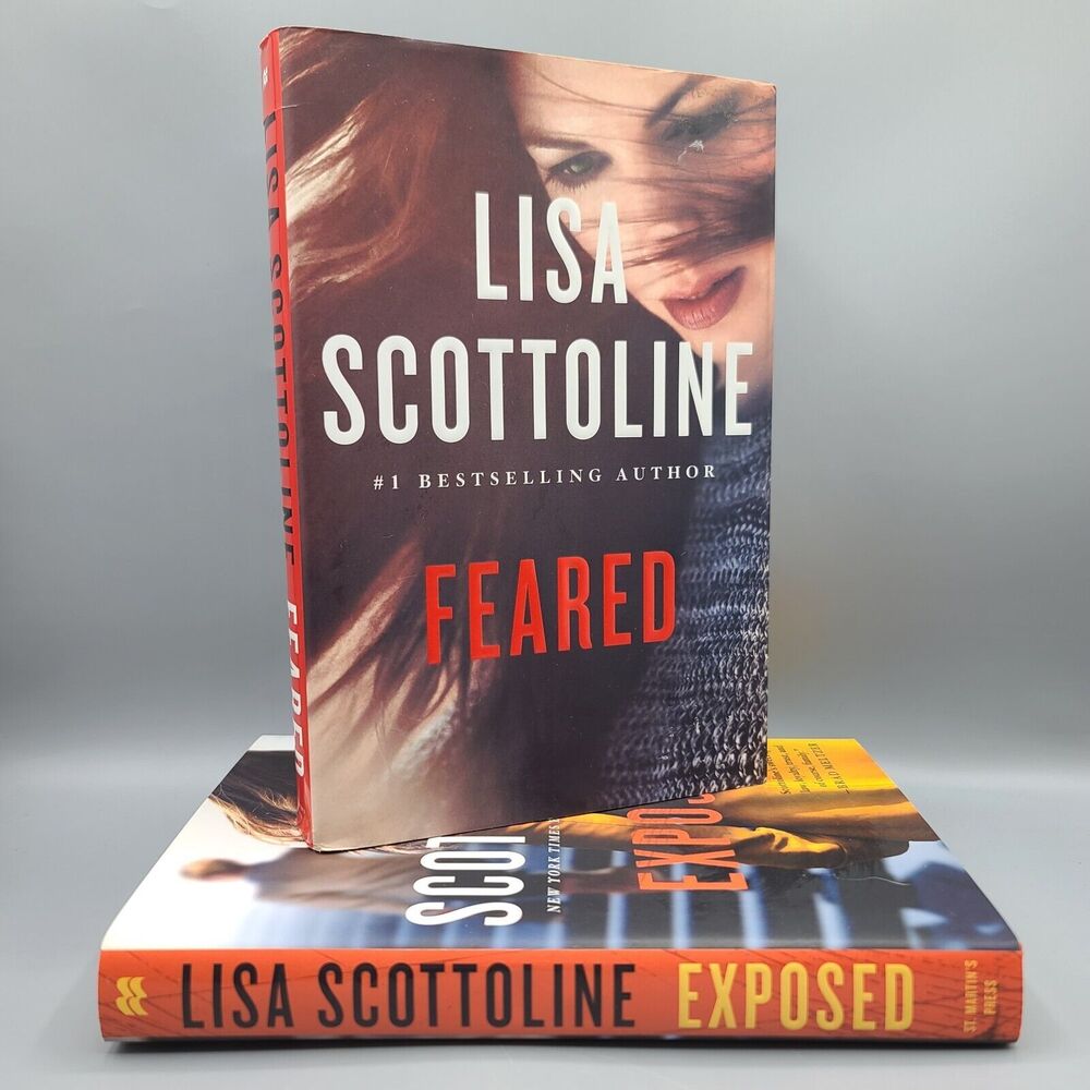 Lisa Scottoline 2 Book Lot Hardcover Feared & Exposed A Rosato & DiNunzio